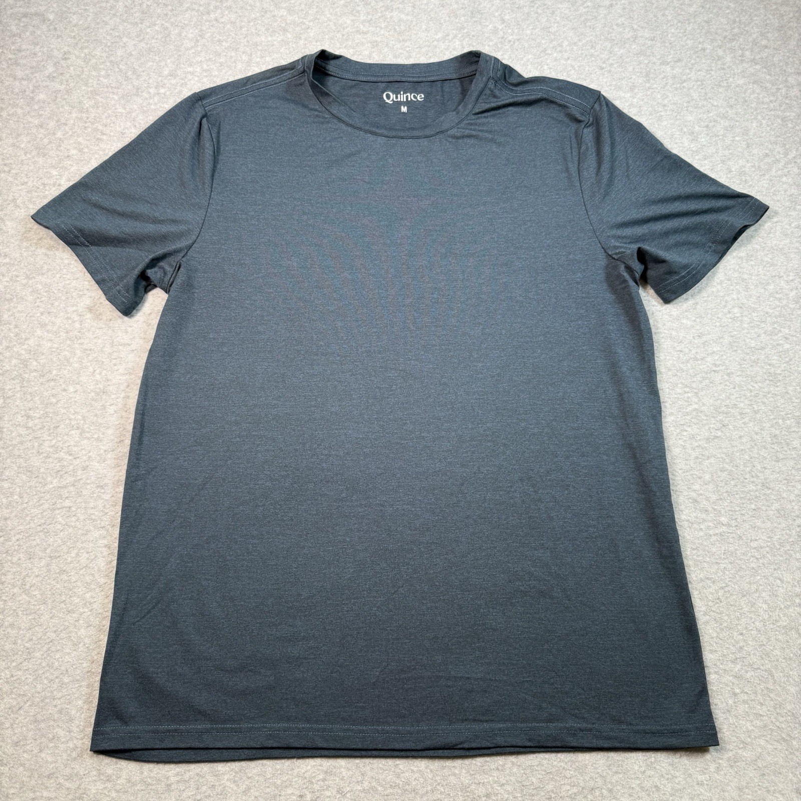 Quince Mens SS T Shirt Polyester Spandex Sz M Preppy Athleisure Eco Conscio gallery