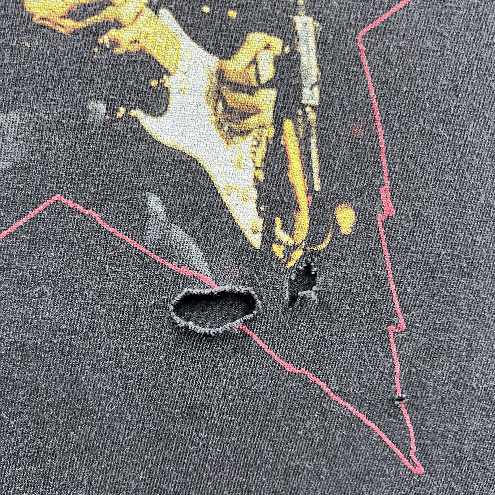 Vintage Kurt Cobain Shirt Mens XL Black Faded 90s Grunge GIANT Tag End Of Music gallery