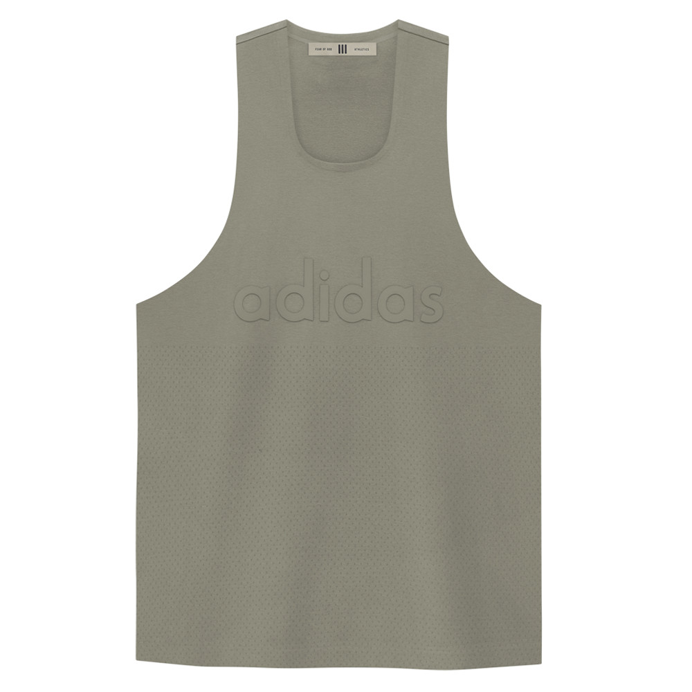 adidas Fear Of God Athletics Crew Neck Tank Top Mens Grey Casual  Athletic IM608