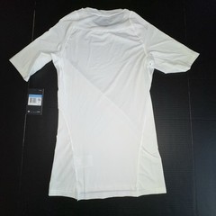 Nike Pro Compression T-Shirt Mens M White Swoosh Tight Training Nike Dri-Fit