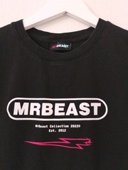 Mr. Beast Size Large Black Tee Shirt Graphic Print “2022 Collection”