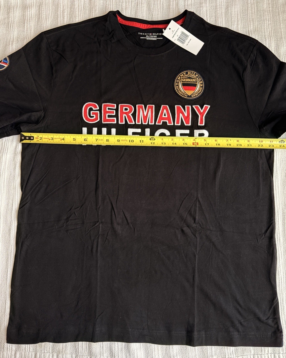 Tommy Hilfiger Germany Men’s XL T-shirt Patches/Embroider New With Tags (23x29) gallery