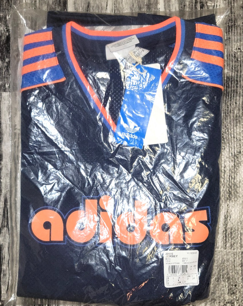 NEW MEN'S ADIDAS ORIGINALS TREFOIL RETRO POLY TEE SHIRT ~SIZE LARGE #JD0812 gallery