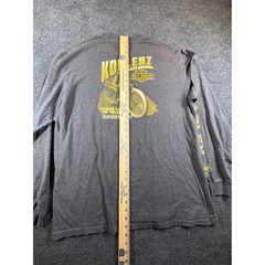 Harley Davidson Koblenz Germany Long Sleeve T-Shirt Mens XL Gray Biker Graphic