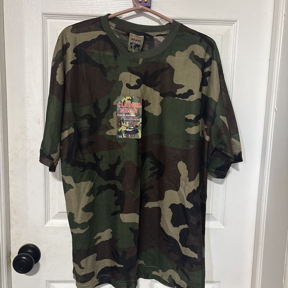 Claudio Nucci Men’s Army Olive Green T Shirts L