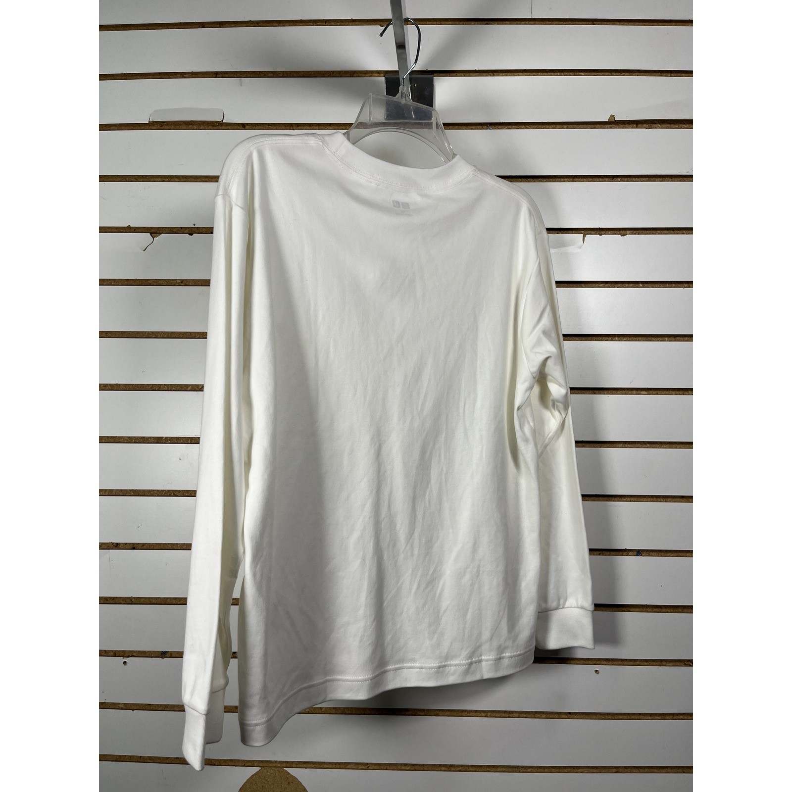 Uniqlo U Crew Neck Long Sleeve T Shirt White Pocket Size 13 gallery
