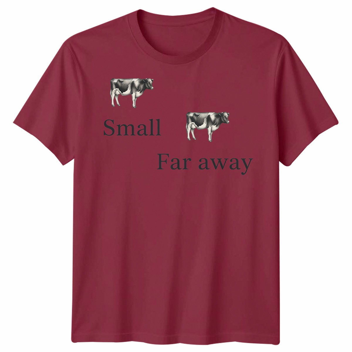 Unisex Father Ted Small... Far Away Tshirt With Cow Design gallery