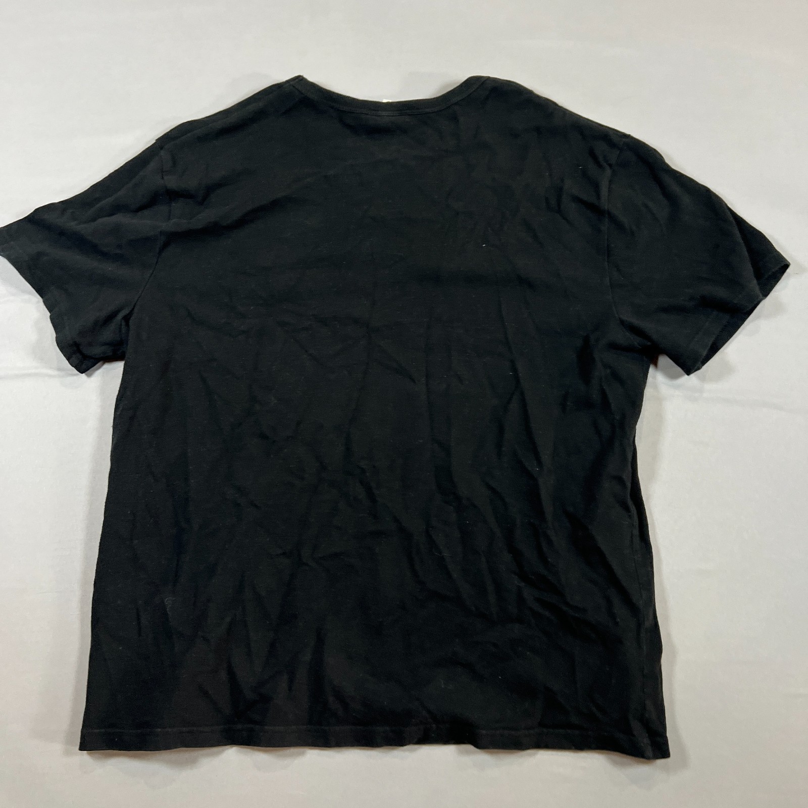 Champion T Shirt Mens L Black Embroidered Logo Cotton Ribbed Crew Neck Pullover gallery