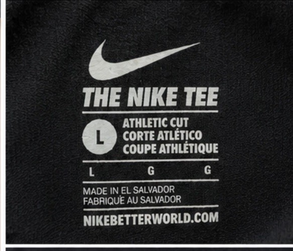 Nike Men's "The Nike Tee" Navy Blue w/ Royal Swoosh Size Large gallery
