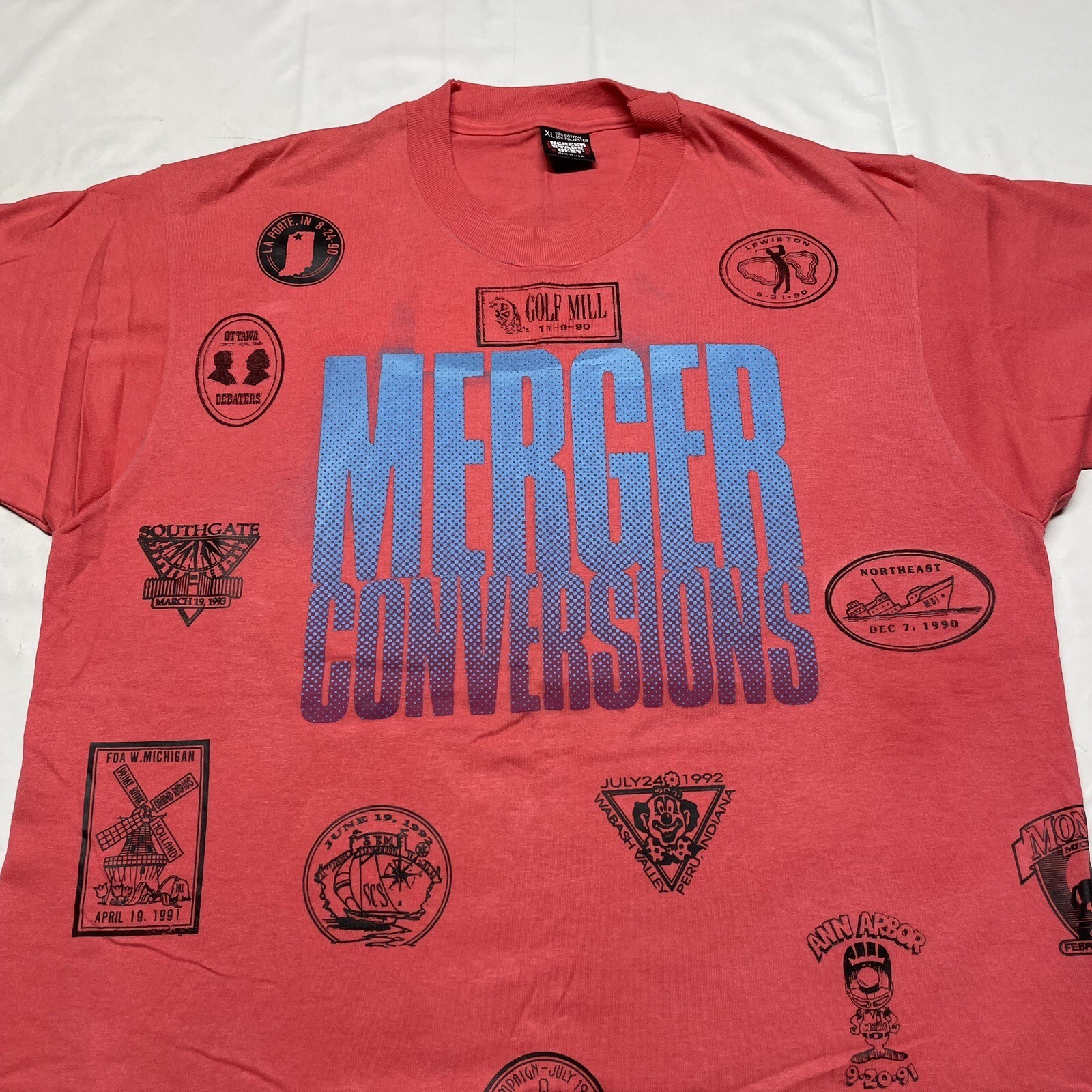 Vintage 90s Single Stitch T-Shirt Men’s XL Hipster Streetwear Hip Hop USA Made gallery