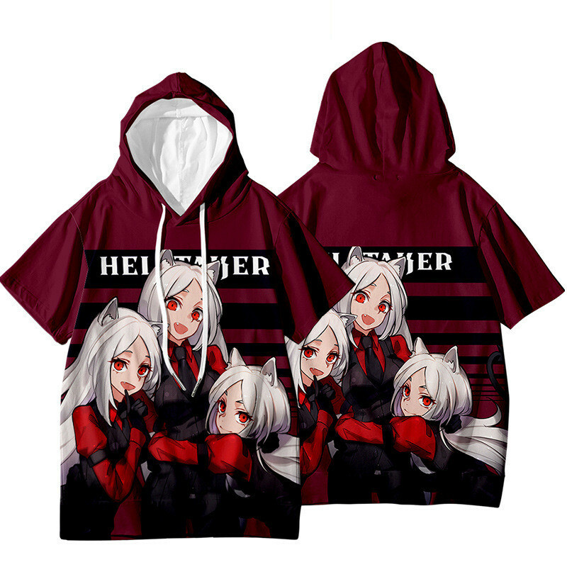 Toaru Majutsu no Index Misaka Mikoto Hoodie Casual Short Sleeve Shirt Hoodie