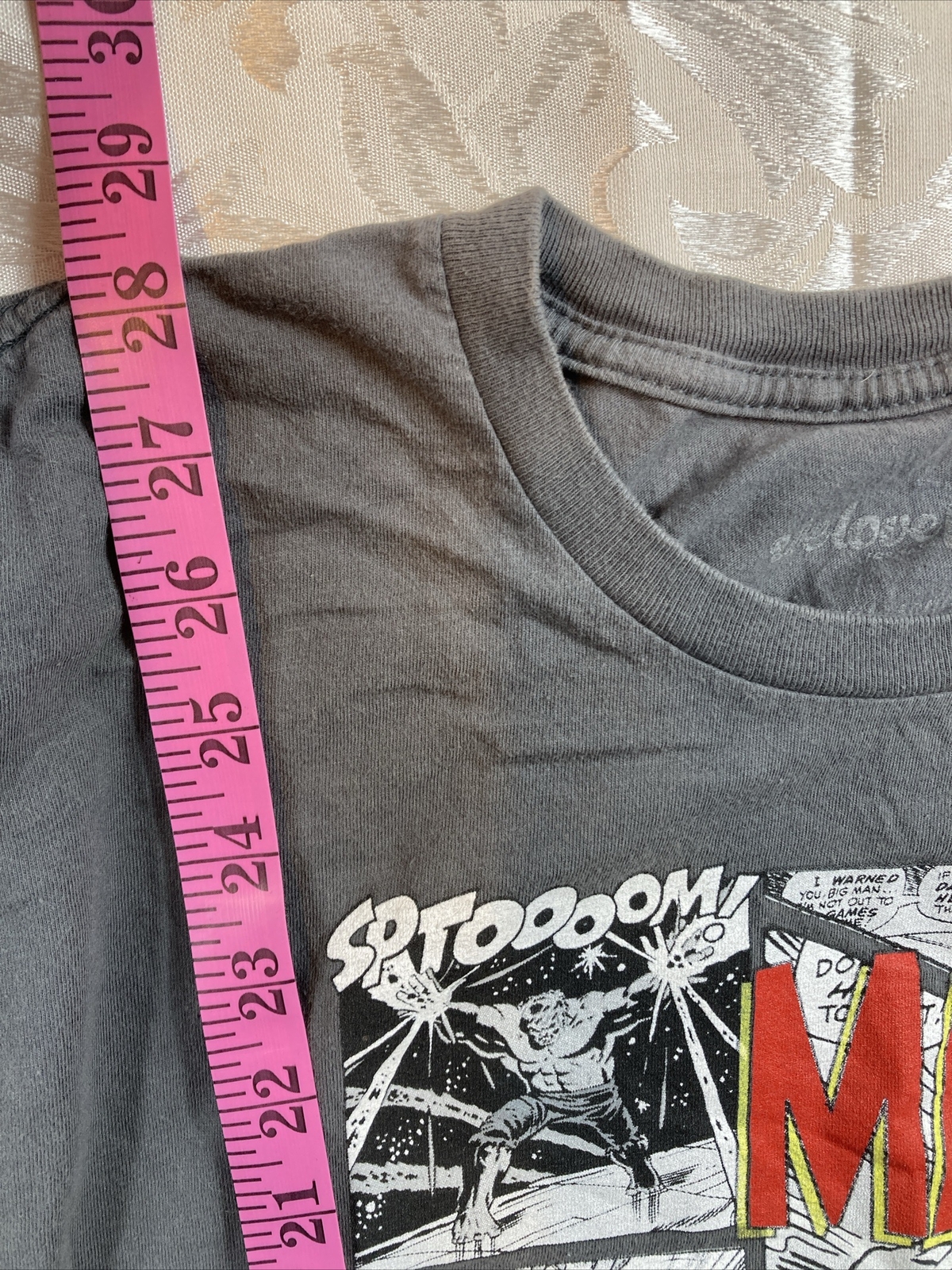 Marvel Comic Classic Character Collage Charcoal Grey T Shirt Sz L Graphic Modern gallery