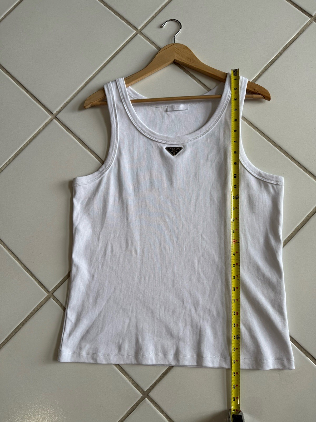 🔥Prada Cotton Logo Summer Tank Top For Men Size L See Pics For Measurements 👀 gallery