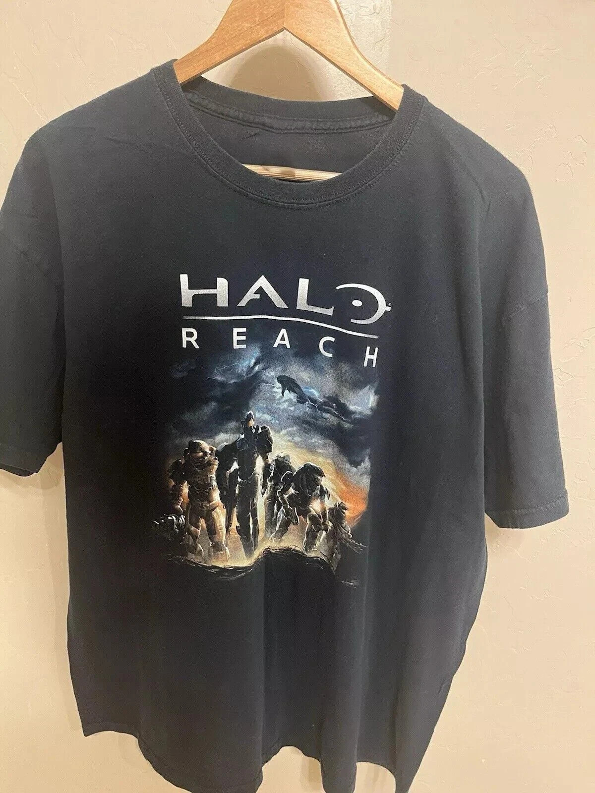 Halo Reach Shirt Mens Sz All Black Microsoft Xbox 360 Game shirt gallery