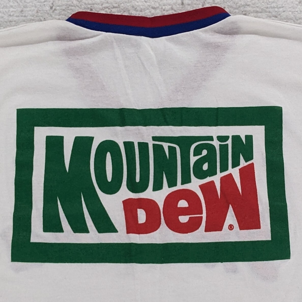 Vtg 80s Cleveland Indians Mountain Dew Jersey Style T-Shirt Medium Single Stitch gallery
