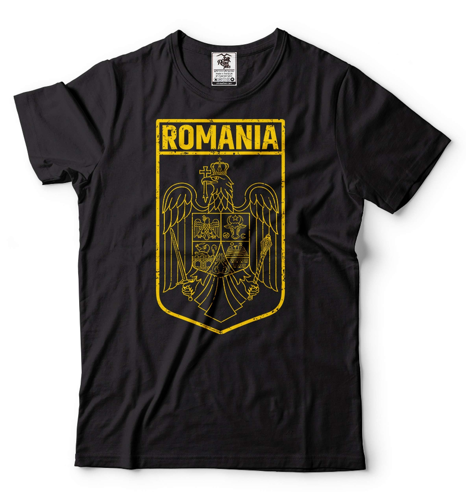 Mens Romania Patriotic Flag Shirt Romania National Flag Logo Country Tee gallery