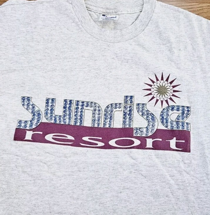 Vintage Sunrise Resort T Shirt Single Stitch Large