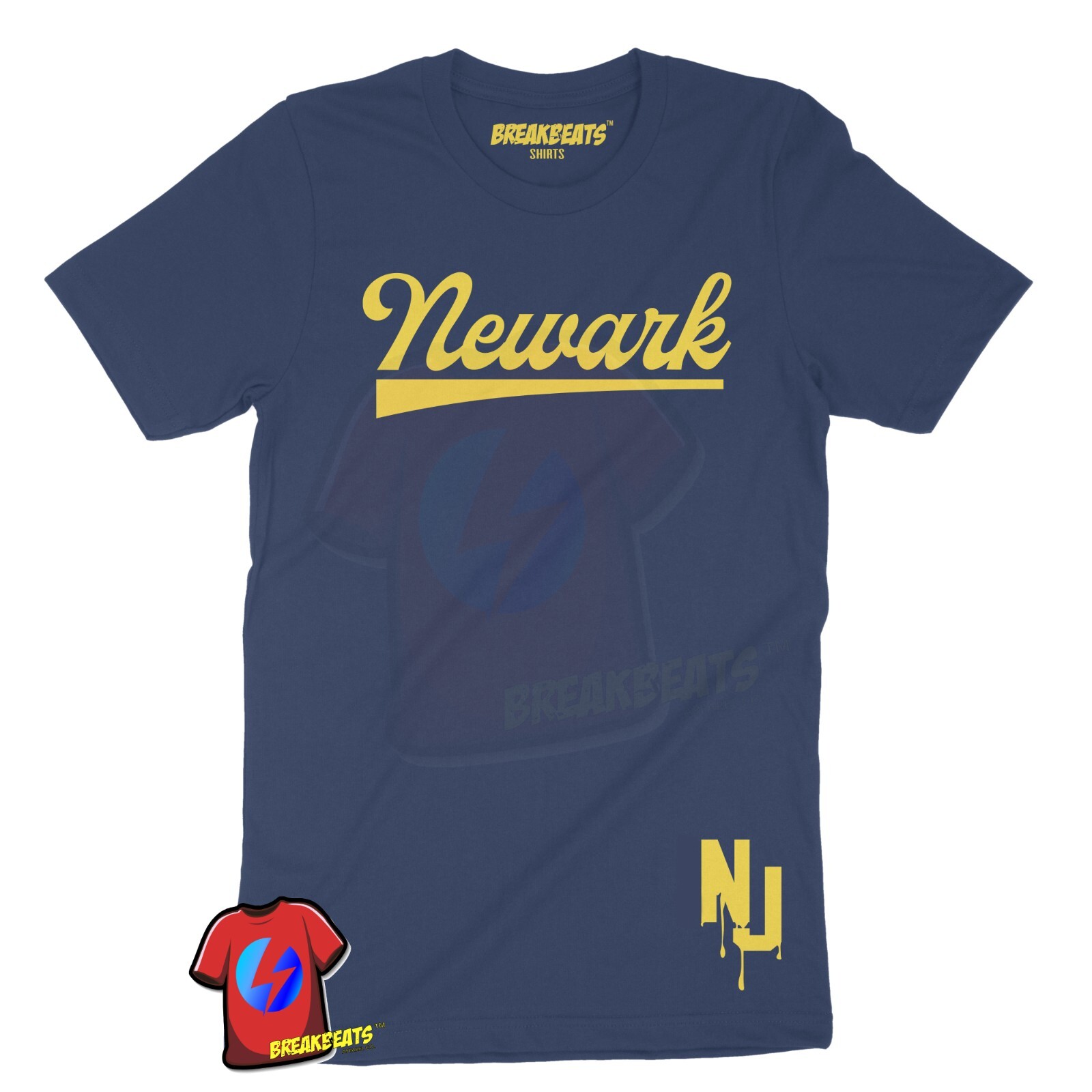 Newark NJ Brick City New Jersey Graphic Design Unisex Men's T Shirt gallery