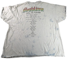 Sublime 40oz To Freedom Sun Double Sided Bleach Tie Dye Band Tee Mens 2XL NWT