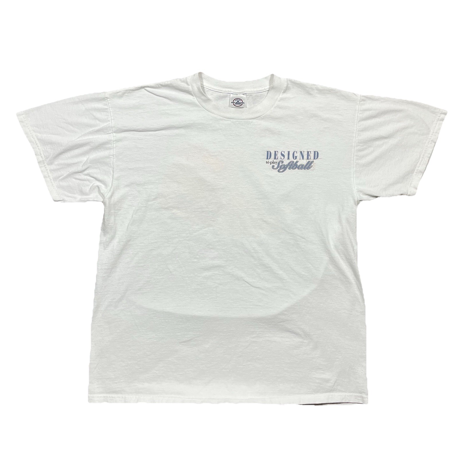 VTG 90s Delta Pro Weight L Softball Graphic T-Shirt gallery