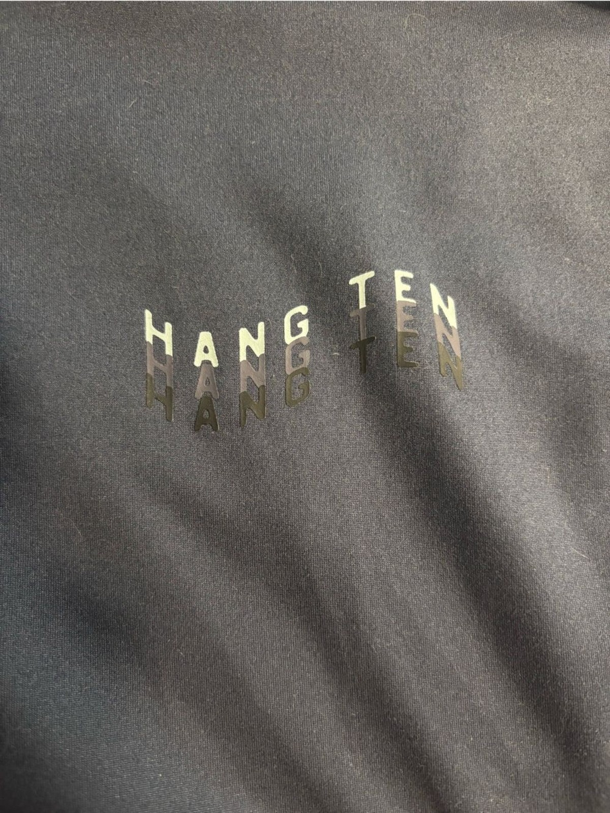 Hang Ten Mens Large Navy Performance Long Sleeve Shirt Stretch Athletic gallery