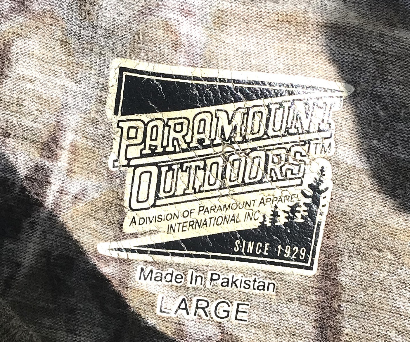 Cabela's Camouflage Large Paramount Outdoors Skull Camo Hunting T-Shirt gallery