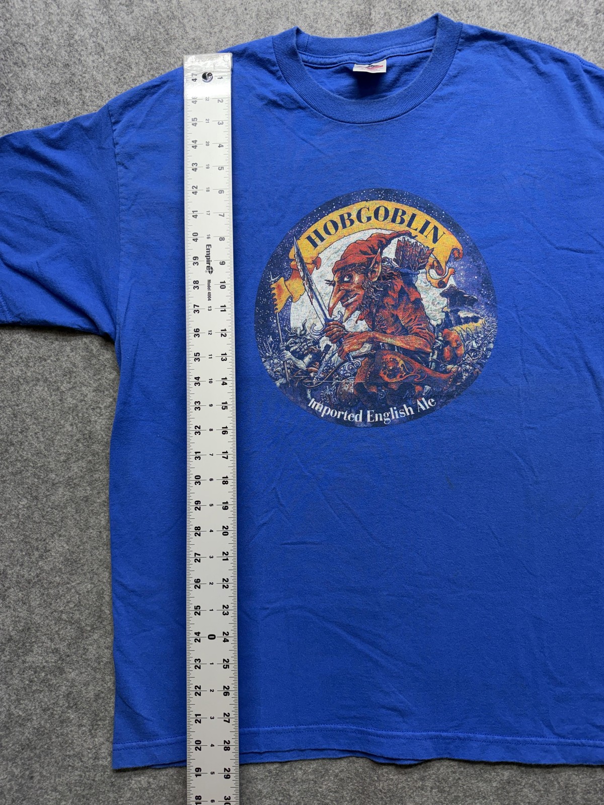 Hobgoblin Imported English Ale Shirt Mens XL Blue Graphic Fantasy Beer Tee gallery