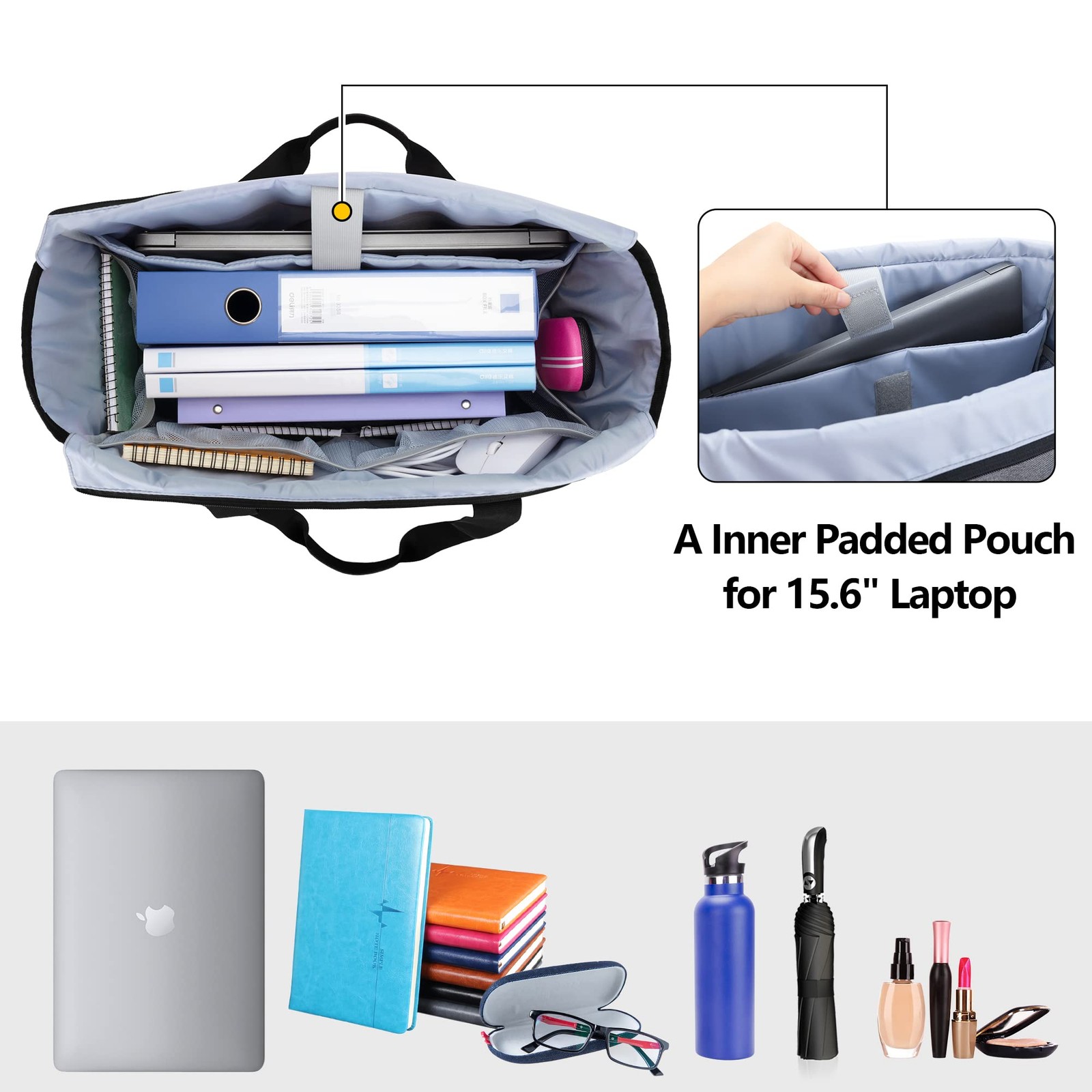 Teacher Bag Tote, Large Utility Tote for Women with Multiple Pockets Fits 15.... gallery