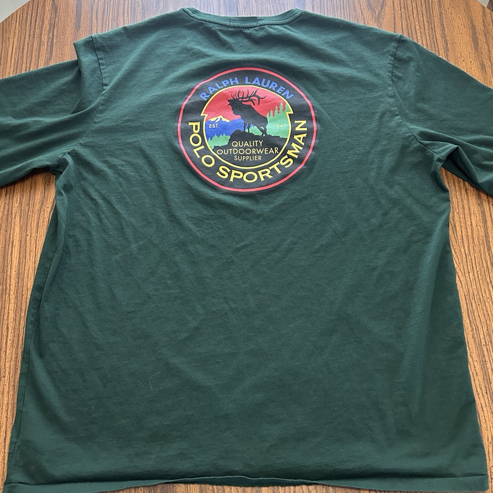Polo Ralph Lauren Sportsman Terrain Wildlife Long Sleeve T-Shirt Mens Size XL gallery