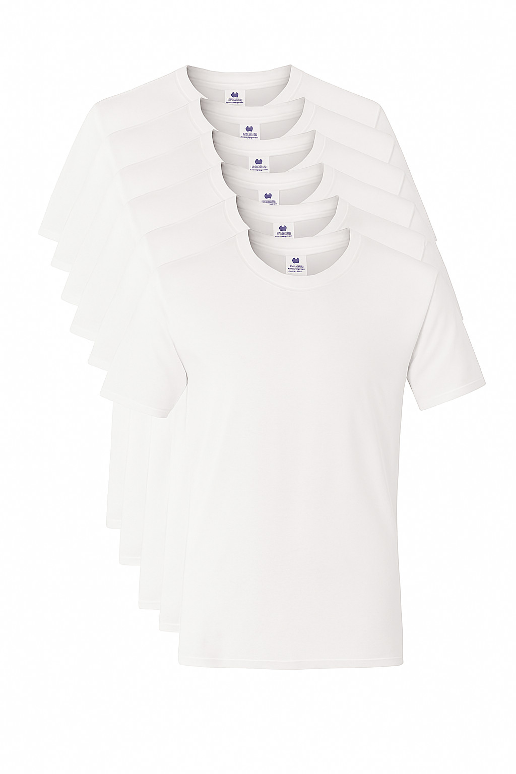 Men's White crew neck t-Shirts| white |multipack | Soft Cotton | small gallery