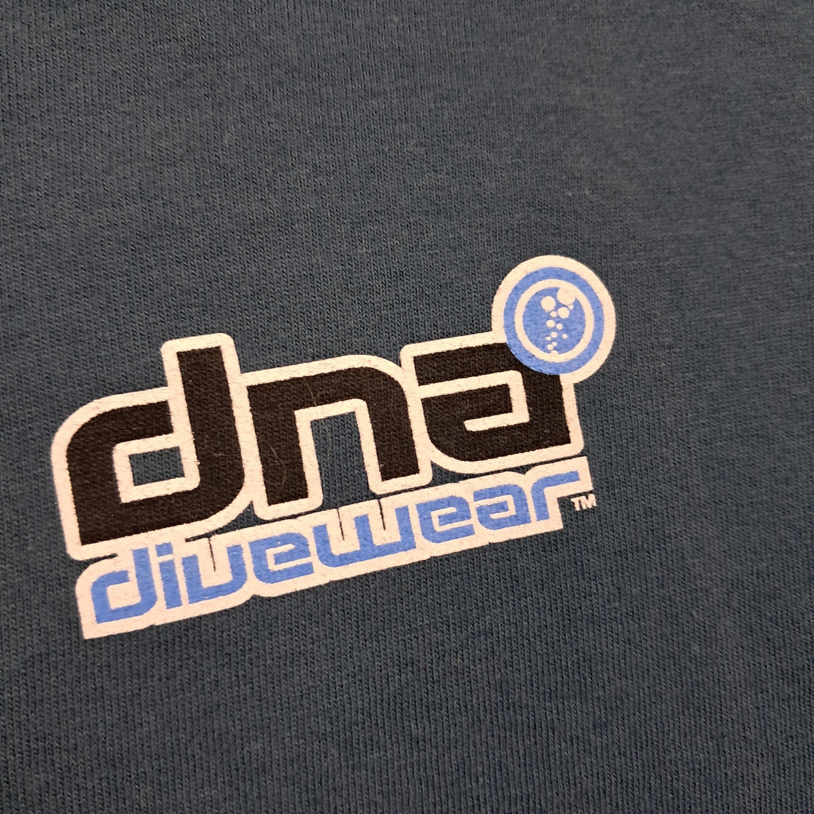 Dive Wear T Shirt Medium Men's Blue Cotton Sub Aquatic Short Sleeve gallery