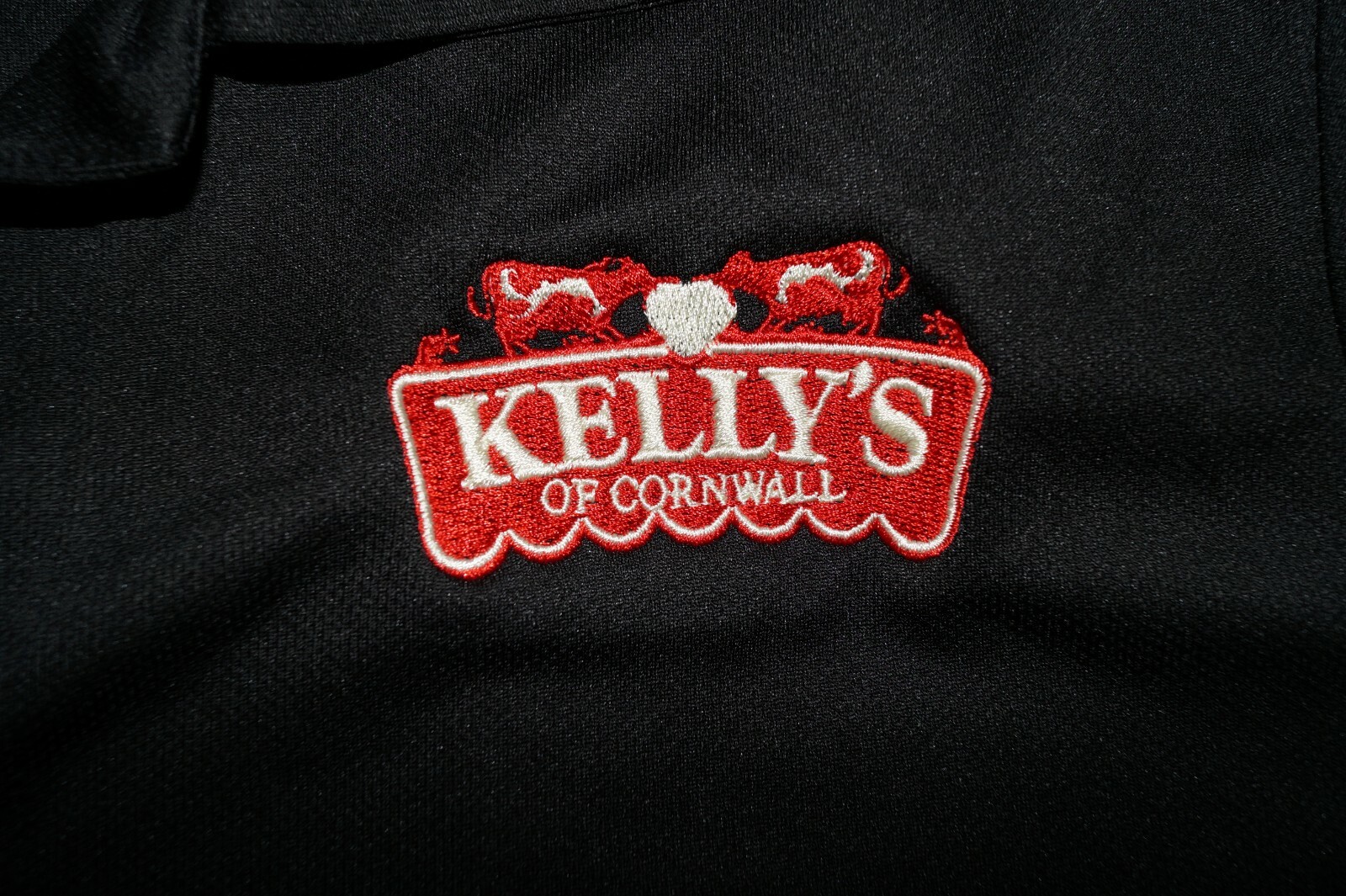 KELLY'S OF CORNWALL Mens Black t-shirt ICE CREAM Nestle Cadbury Awdis, Size M gallery