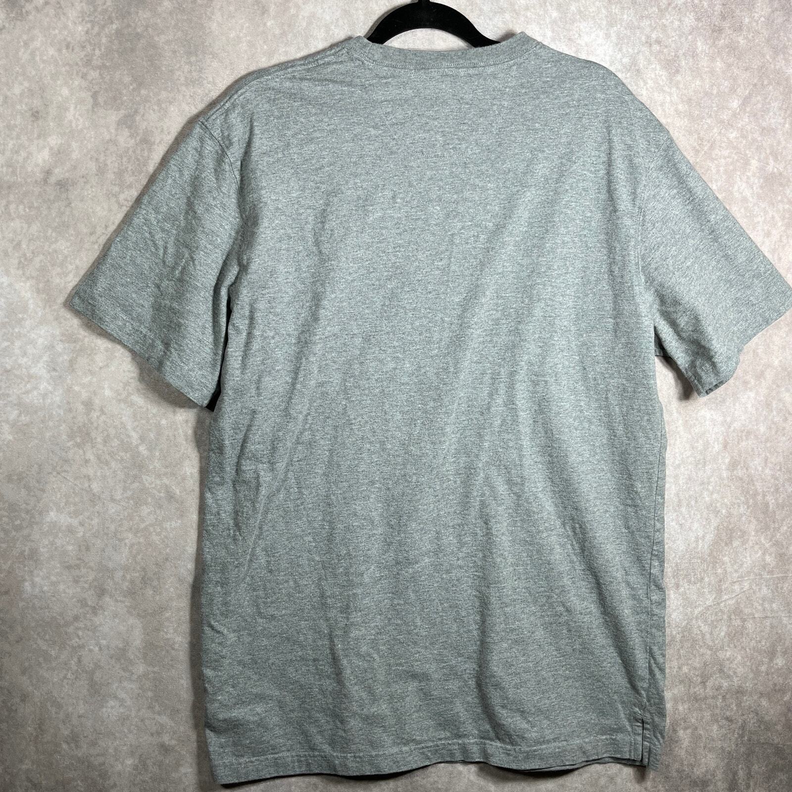 Duluth Trading Co. T-Shirt Mens Large Gray Short Sleeves Trim Fit Crew Neck Work gallery