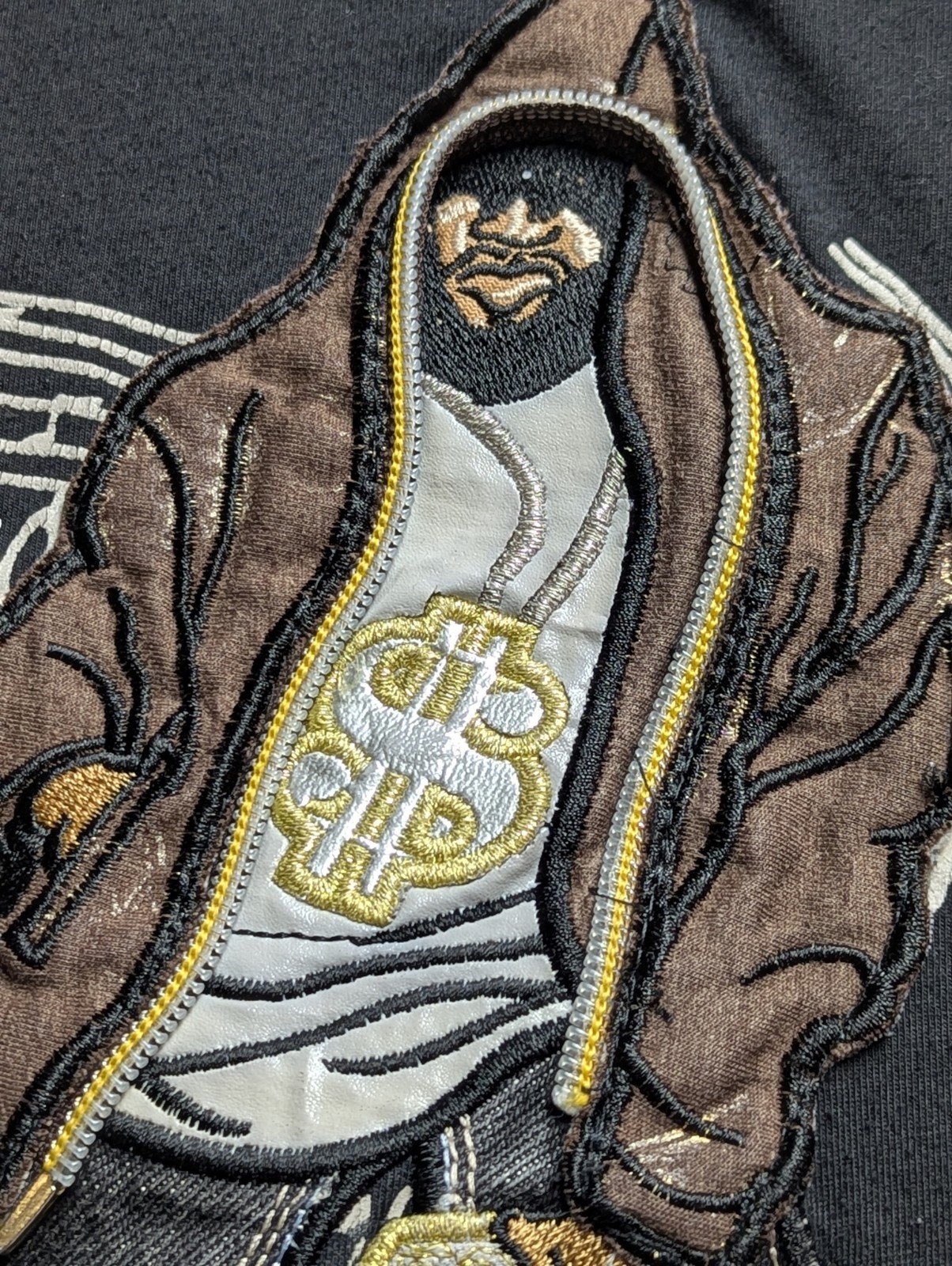 B-Boy Co MJ Collection Hip Hop Graphic Embroidered Shirt Streetwear Size 6 gallery