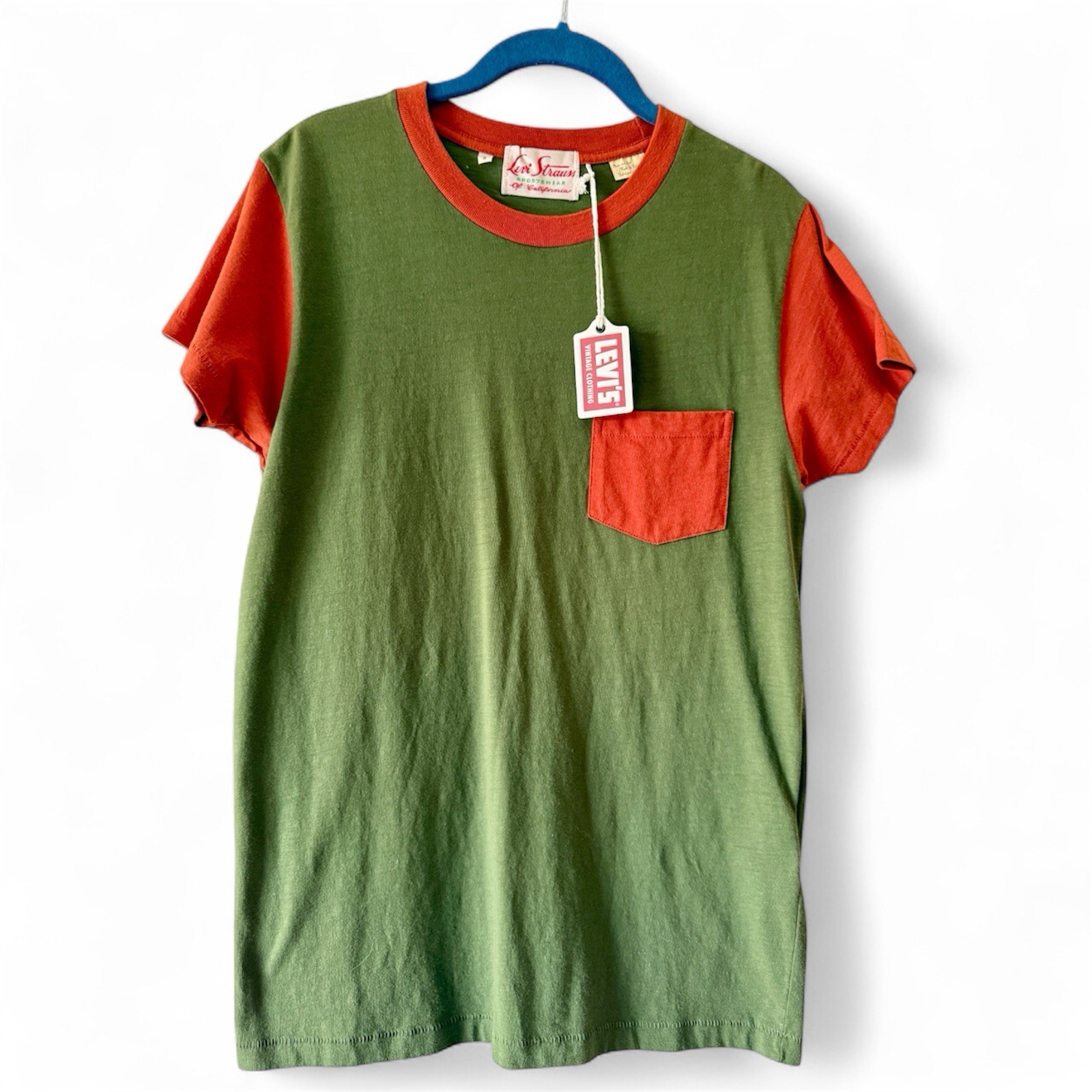 Levi’s Vintage Clothing Sportswear of CA Green Orange T-Shirt Sz S PORTUGAL gallery