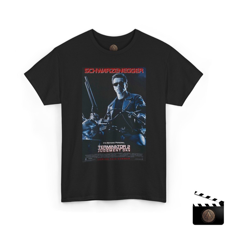 Terminator 2 Retro Movie Poster T-Shirt For Men & Women, T2 Judgment Day Tee