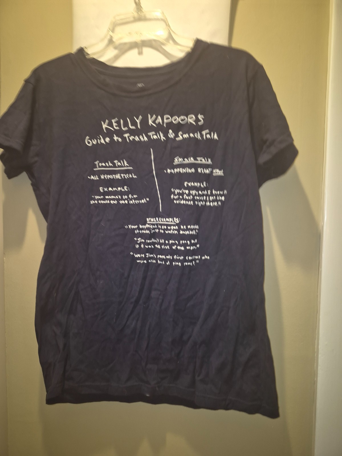 Ripple Junction The Office Kelly Kapoor’s Guide to Trash Talk Navy Blue Shirt XL