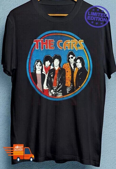 Vintage The Cars Band T-shirt Black Unisex All Size NZ146 FREE SHIPPING gallery