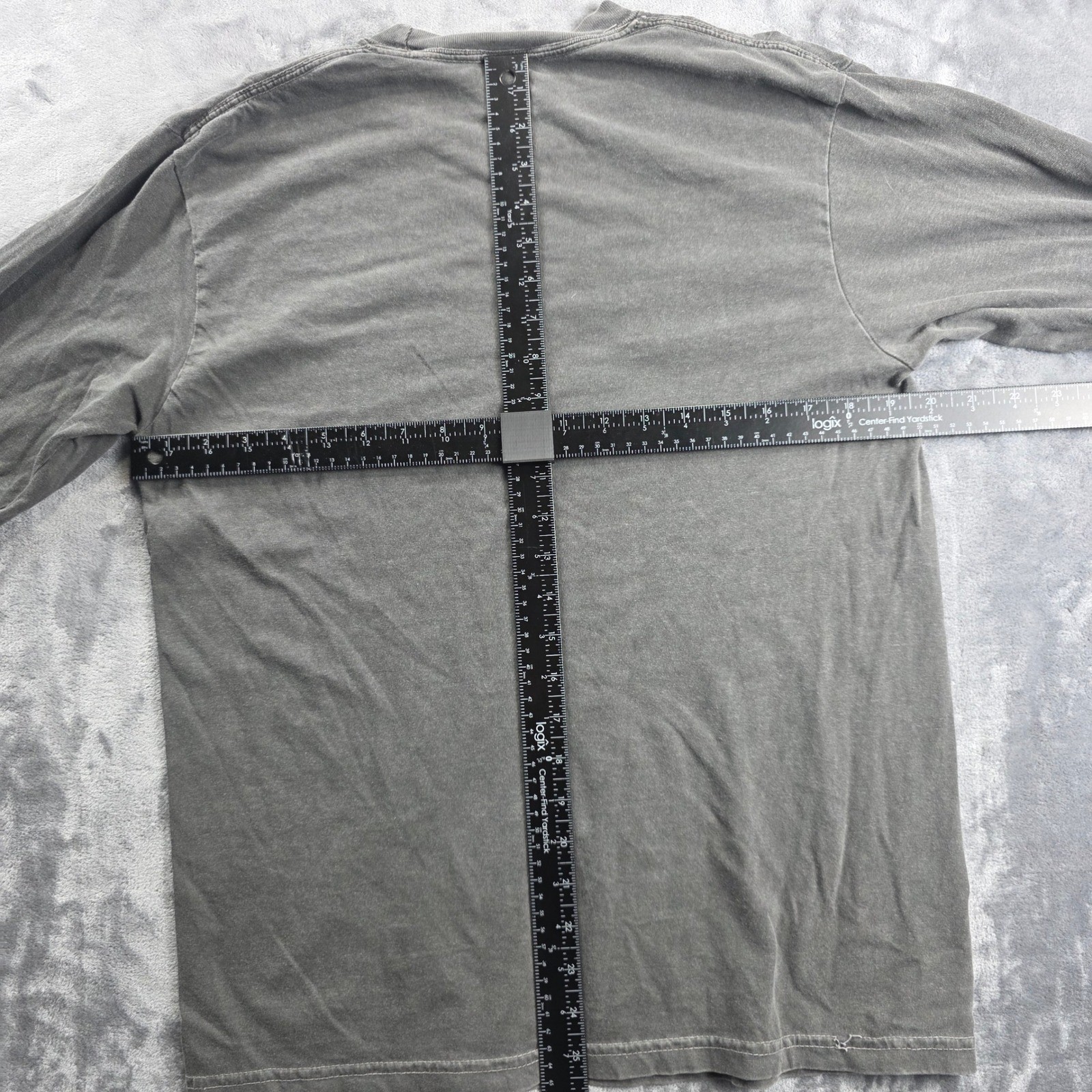 Comfort Colors Graphic Shirt Mens Medium Grey Mission Matthew 28:19 Long Sleeve gallery
