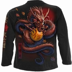 Spiral Direct Samurai Japanese Skeleton Warrior Long Sleeve T Shirt E033M301