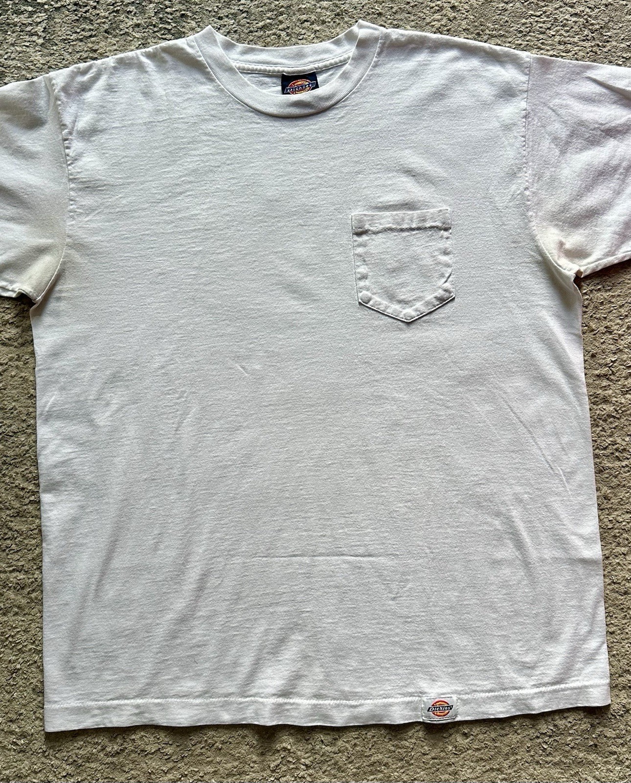 Vintage 90s Dickies White Pocket T-shirt Sz XL Made In USA gallery