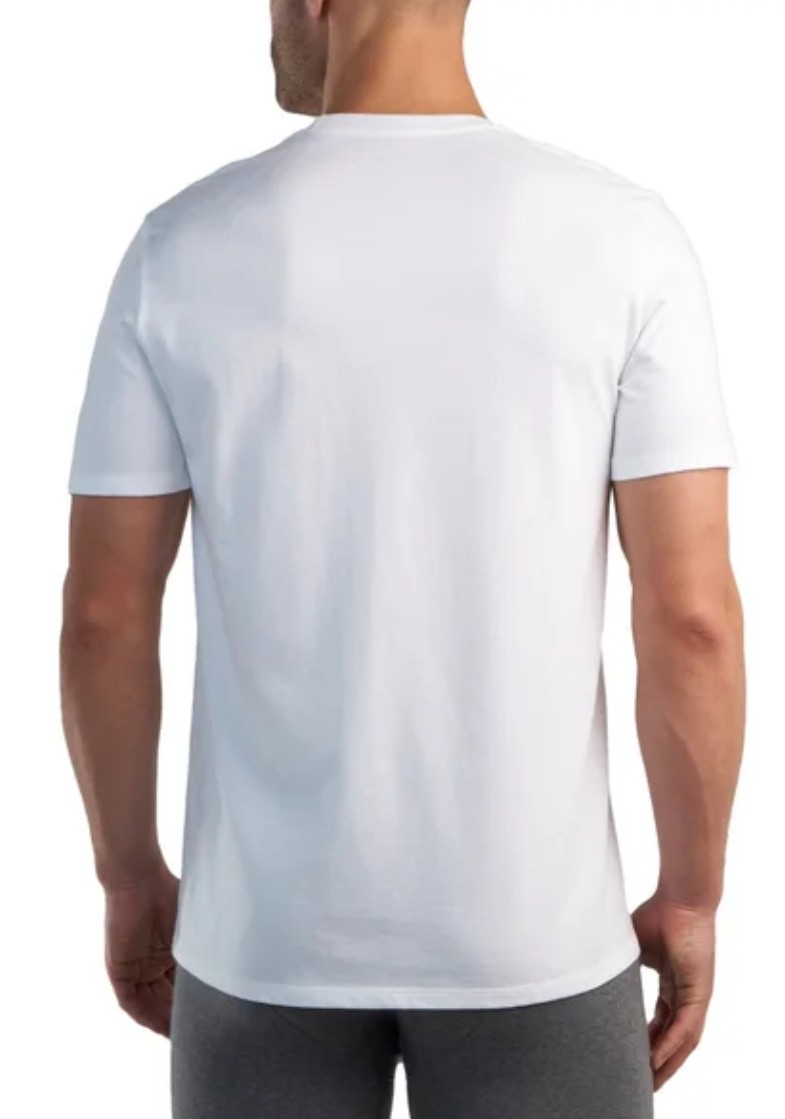 NEW! 2 pack Kirkland T Shirts men's white Crew Neck 100% Cotton Tees XL X-Large gallery