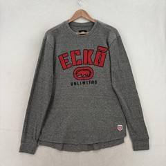 Ecko Unltd Legacy Thermal Long Sleeve Shirt Mens M Gray Marled Waffle Rhino NWT