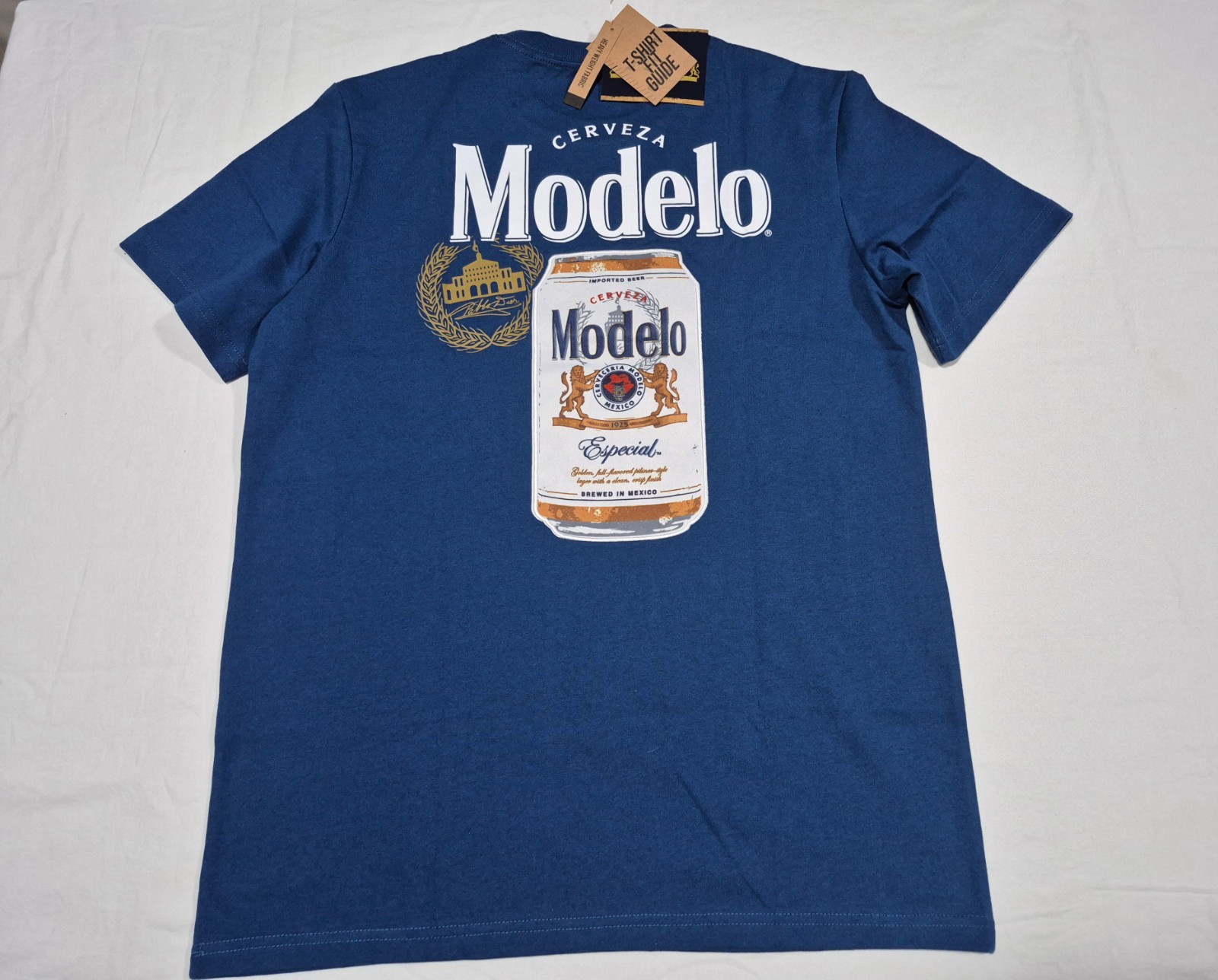 Cerveza Logo Modelo Authentic Heavy Weight Fabric T Shirt Regular Fit SZ Large gallery