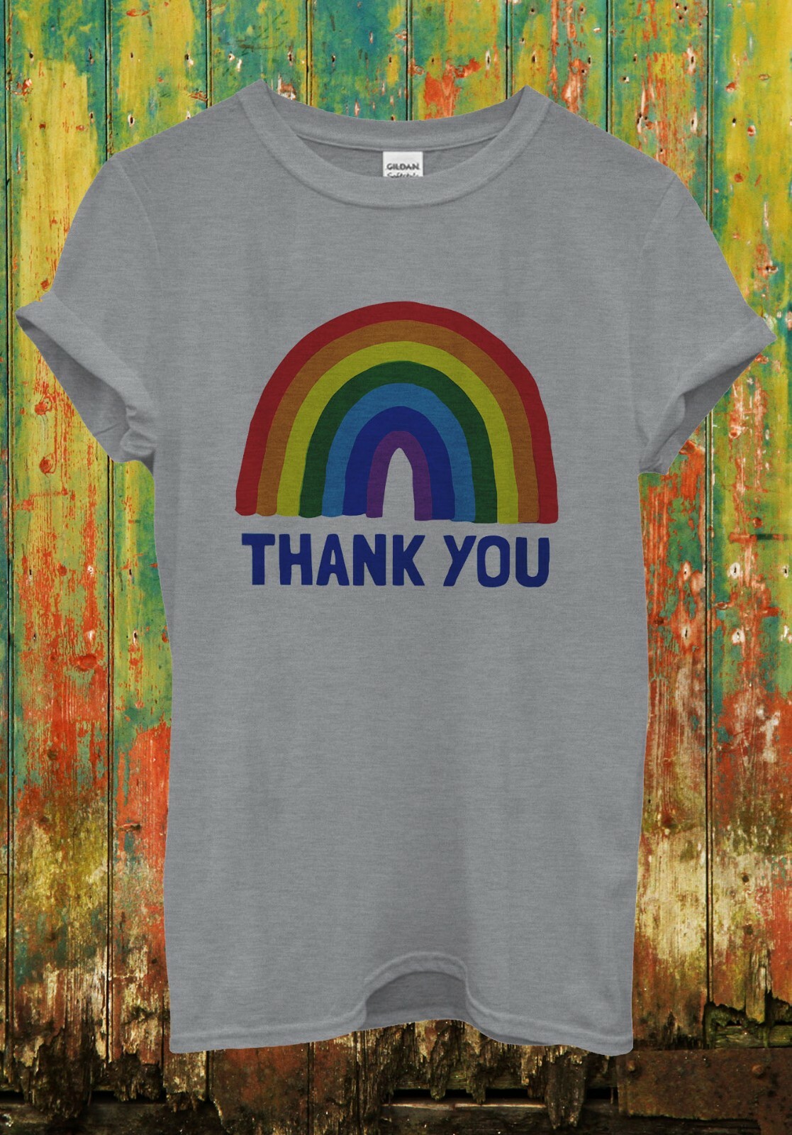 NHS Thank You Rainbow T Shirt Stay Safe Stay Alert Men Women Unisex Tee Top 2533 gallery