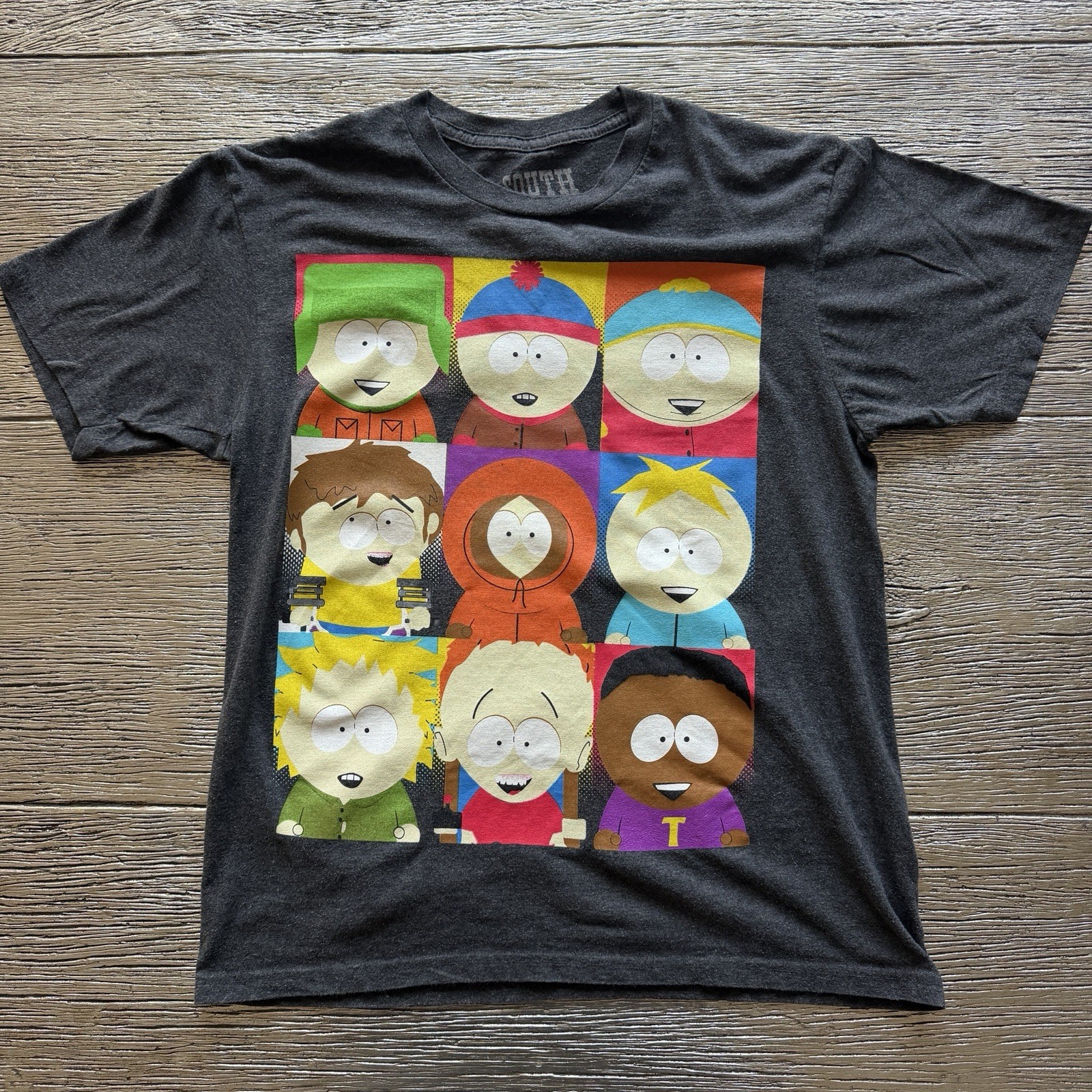 Southpark TV Show Shirt Size M Short Sleeve Charcoal Gray gallery