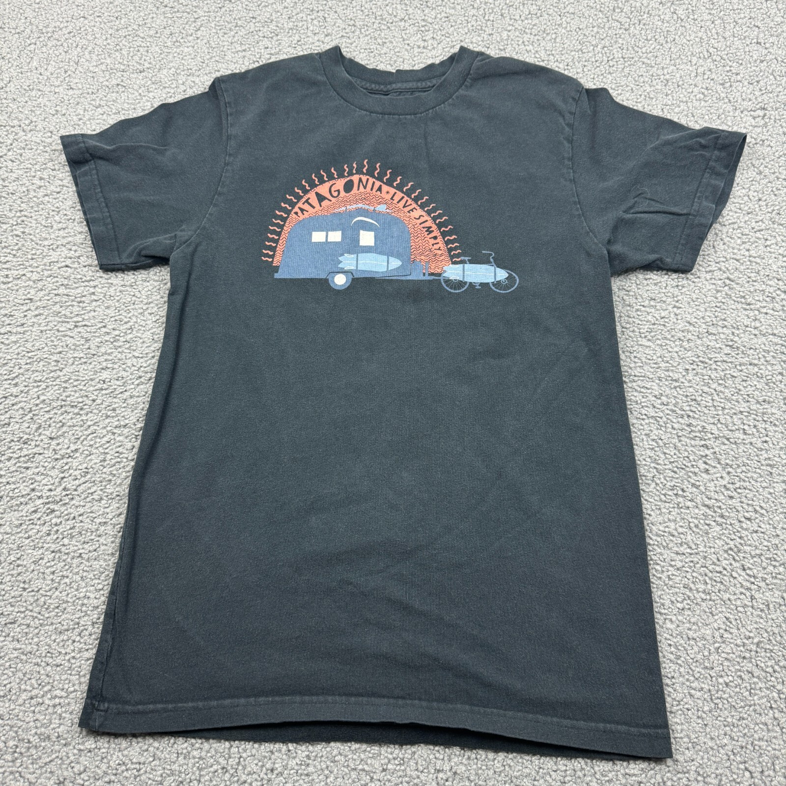 Patagonia Shirt Mens Small Black Lives Simply 100% Organic Cotton Tee Slim Fit gallery