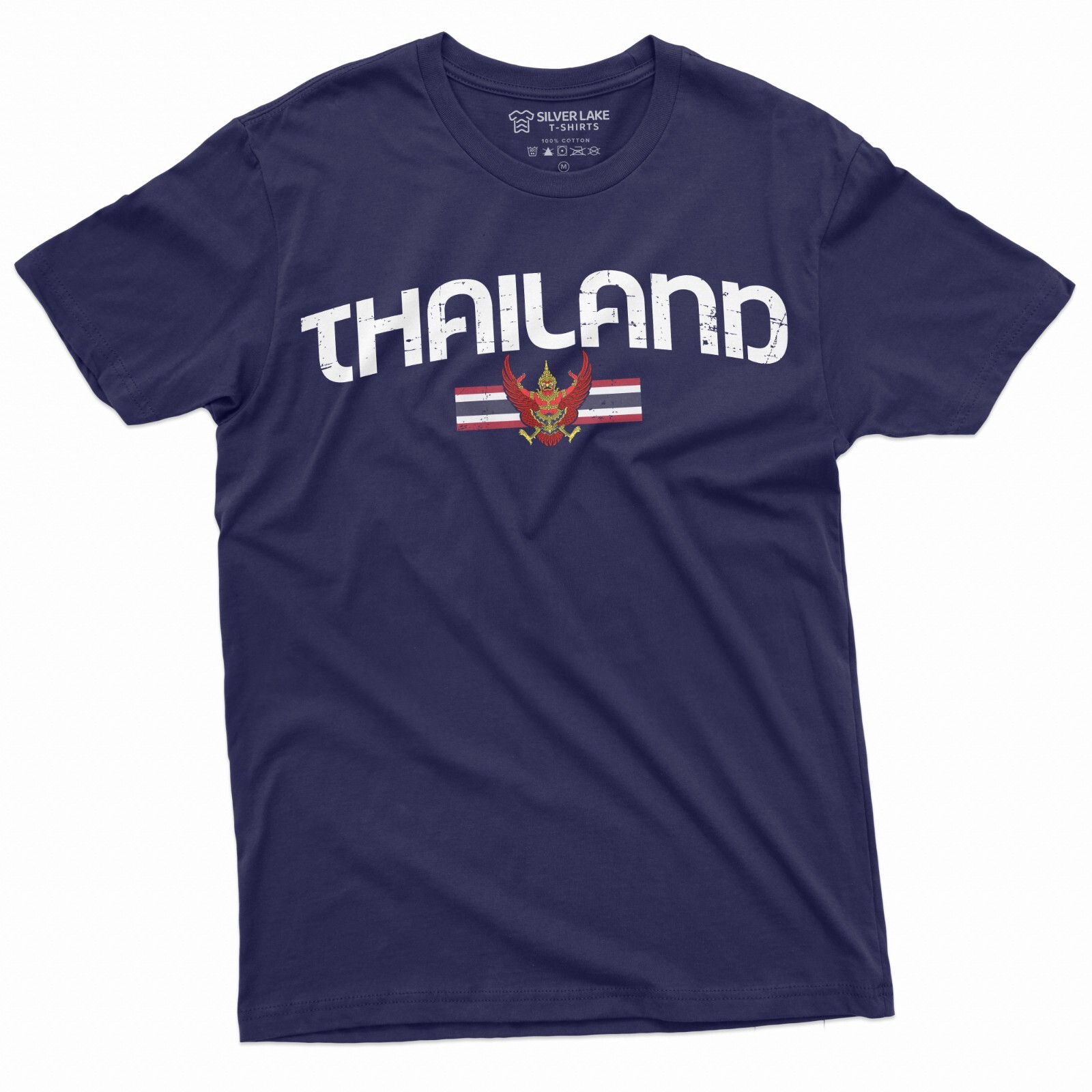 Men's Thailand T-shirt Thai Flag Coat of Arms Country Heritage Diaspora Shirt gallery