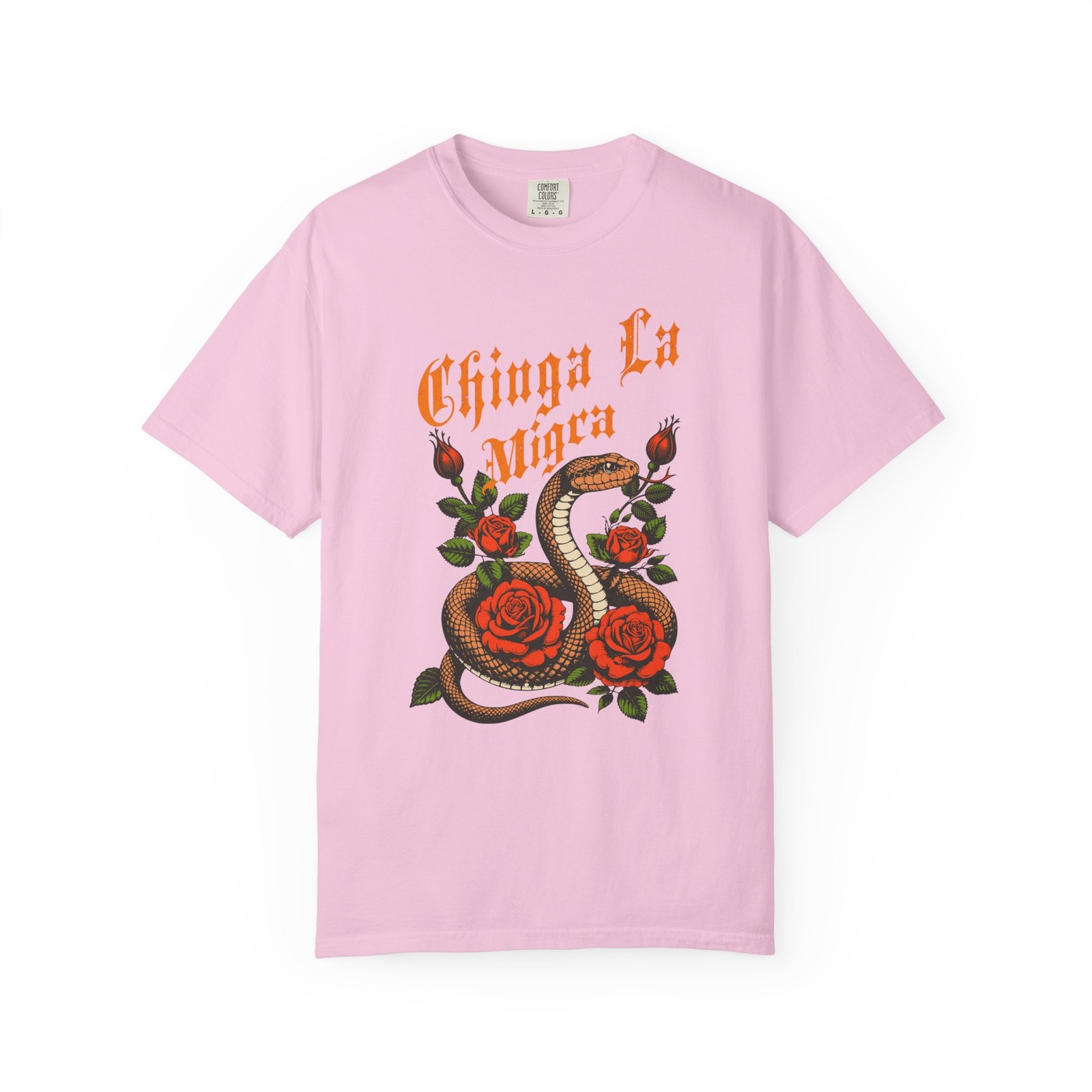 Comfort Colors Chinga La Migra Snake Shirt Anti-Ice Shirt Latino Rights Protest gallery