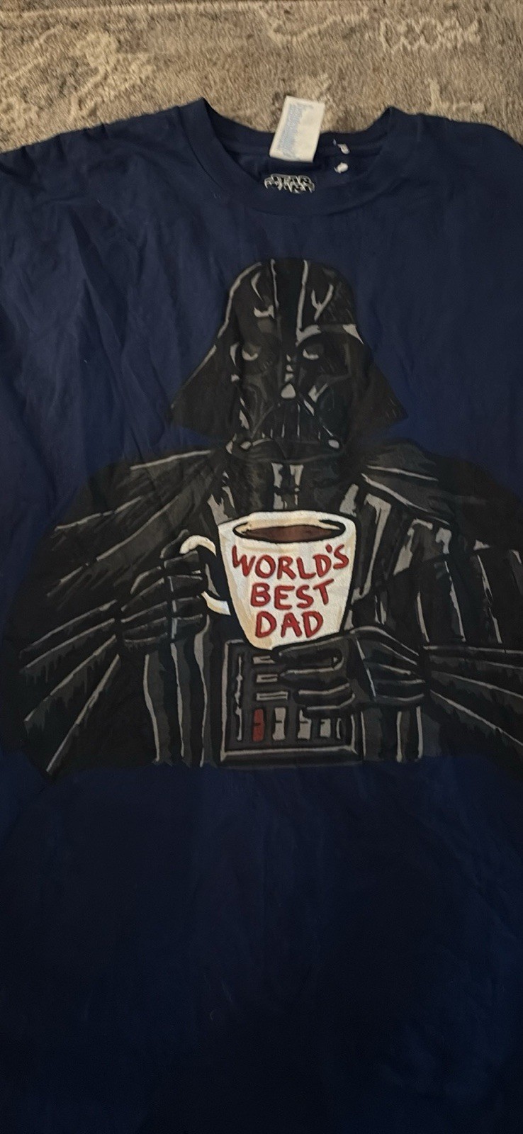 Men's Darth Vader T-Shirt XL Worlds Best Dad coffee mug gallery